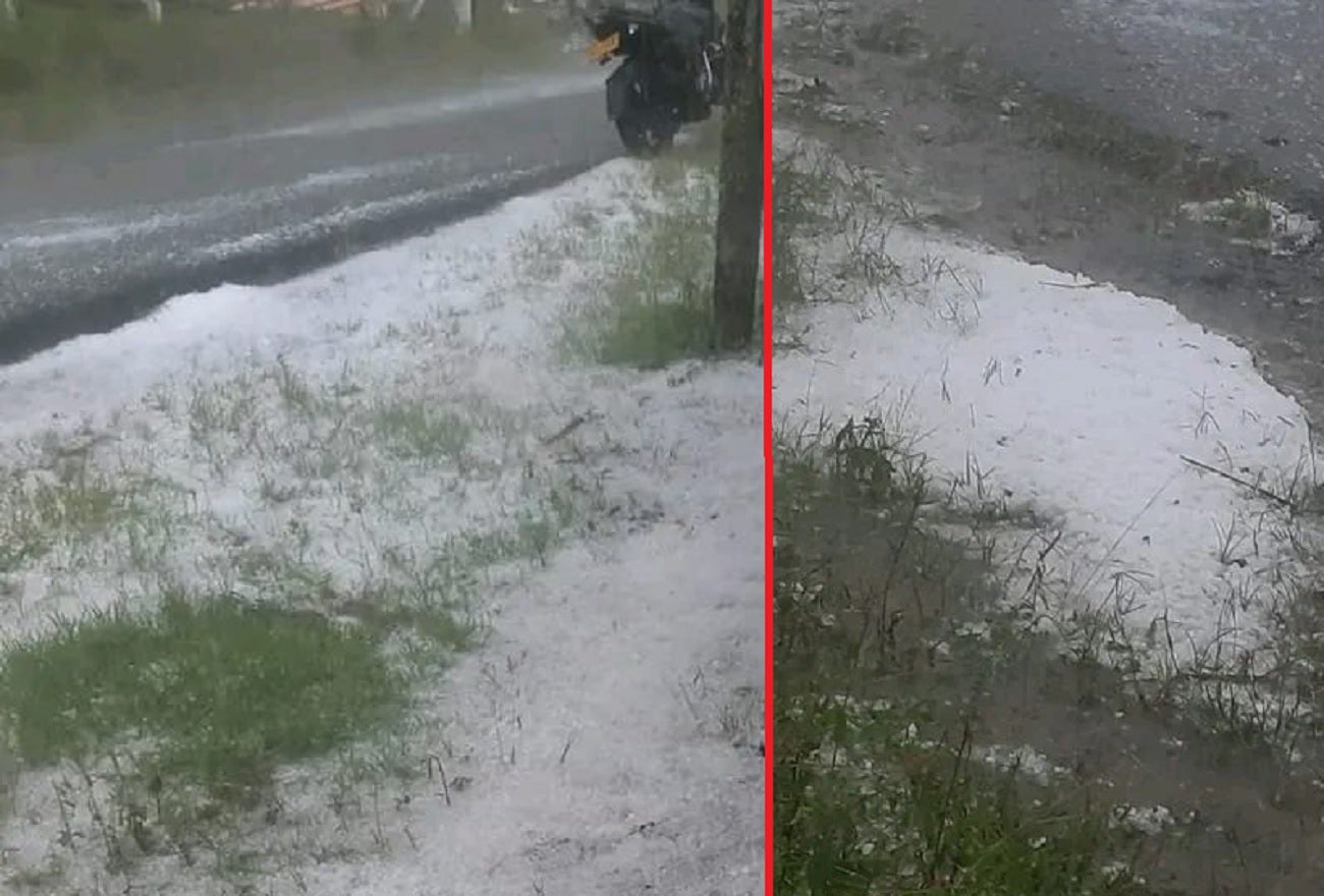 Emergencia por granizada en Puente Nacional.