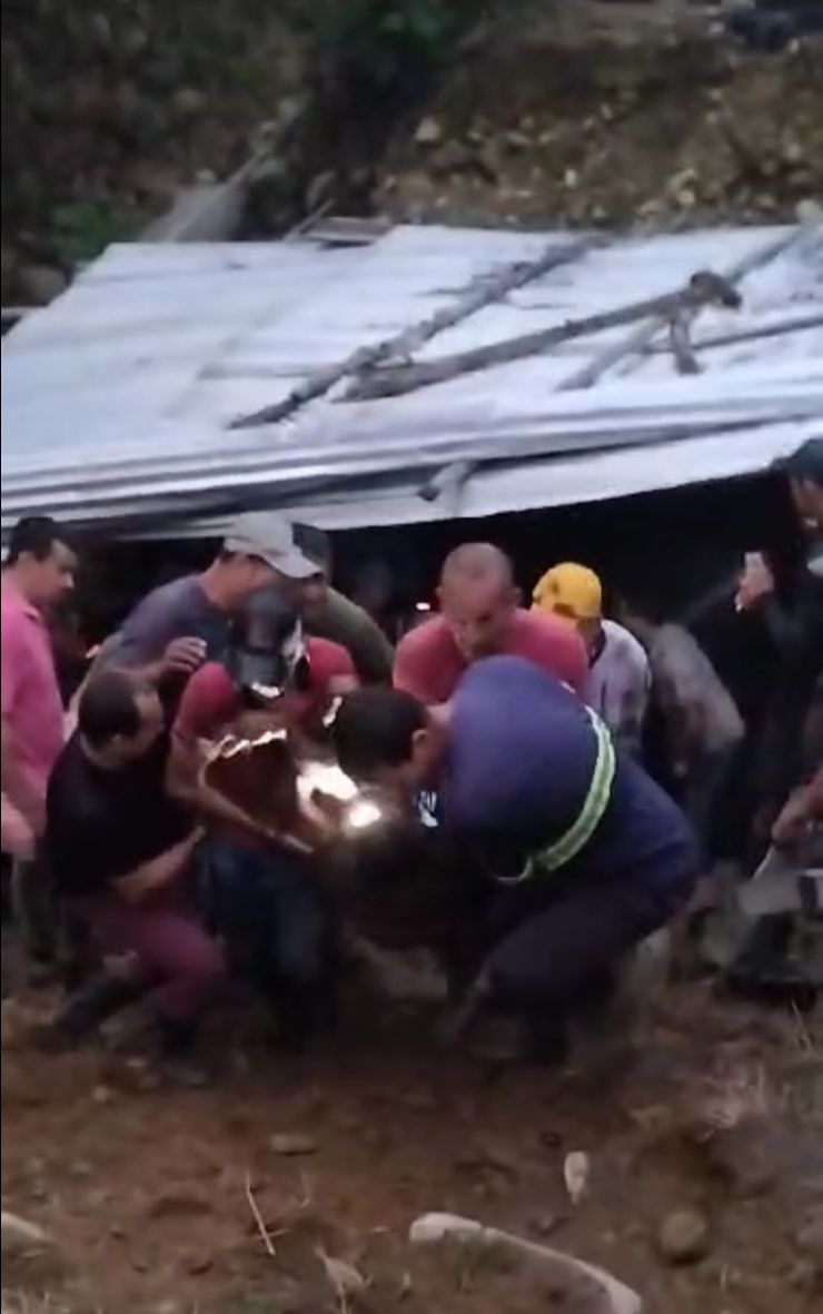 Mineros rescatados en Sardinata