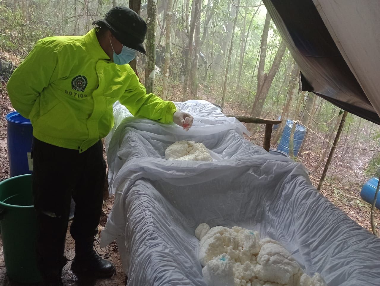 Laboratorio de coca en San Cayetano