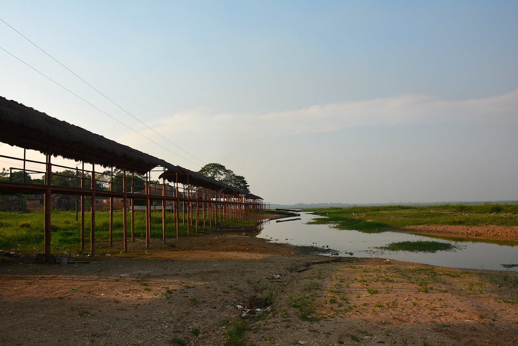 Sequía en la ciénaga El Llanito