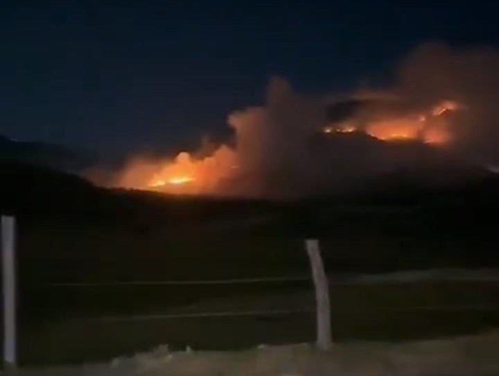 Incendio forestal en Pamplona