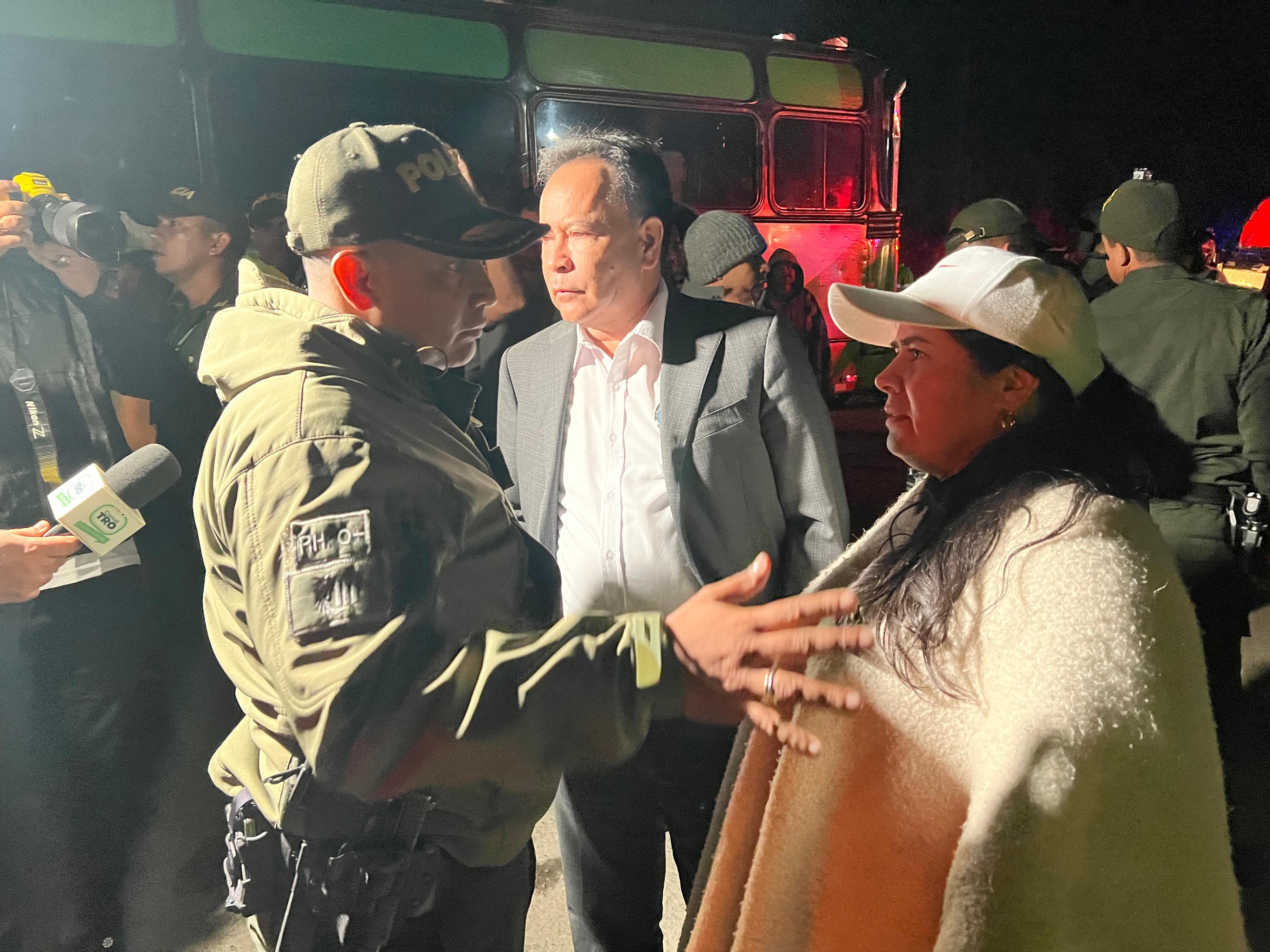 Autoridades lograron levantar bloqueo sobre la vía Pamplona-Bucaramanga