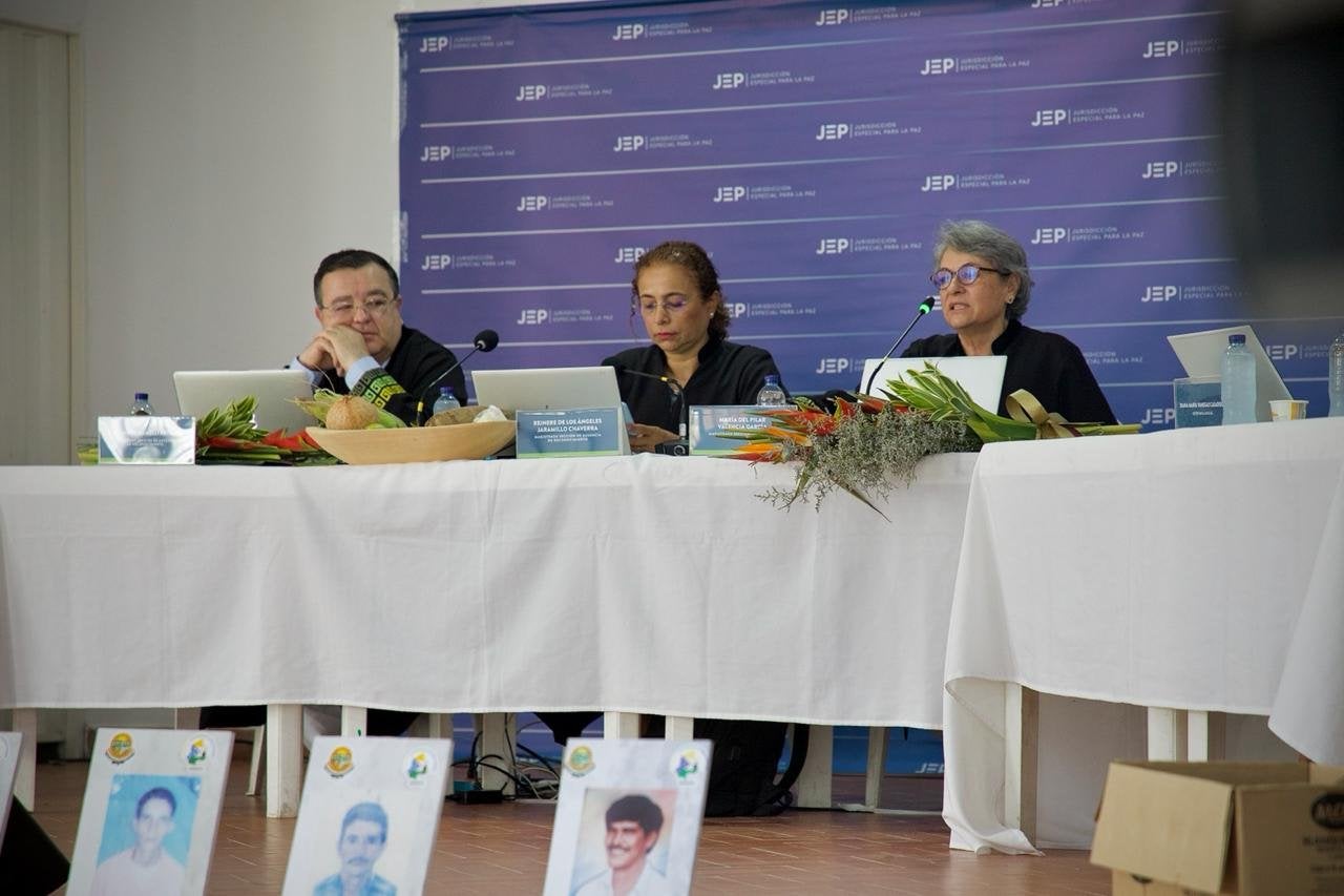 Audiencia Pública de la JEP en Cimitarra,Santander.
