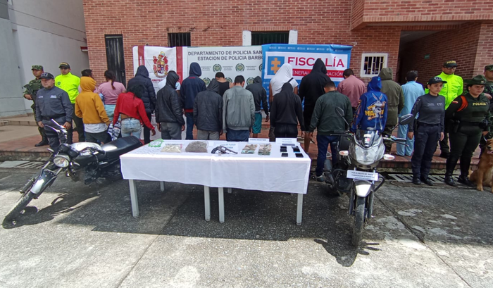 Capturan 40 personas por delitos en Cesar y Santander