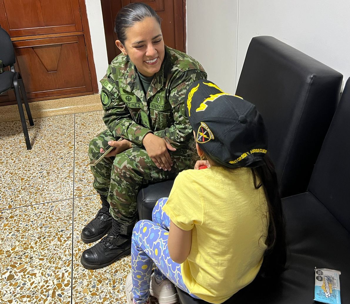 Menor rescatada por Ejército en Norte de Santander