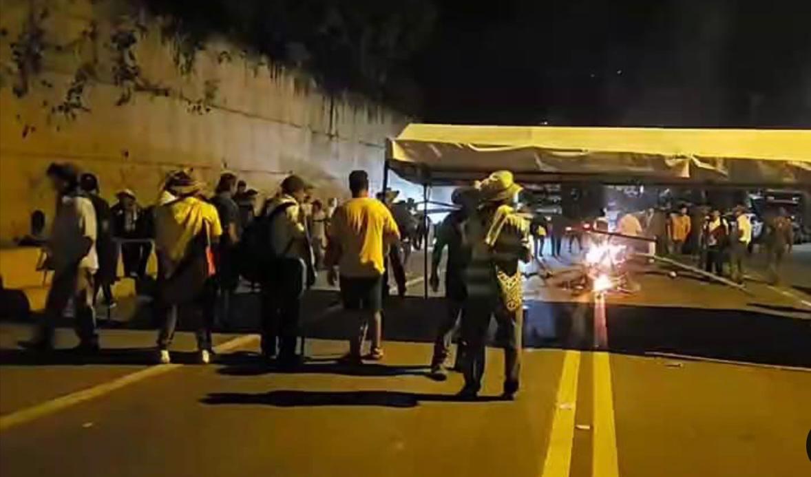Bloqueos en la vía San Gil-Bucaramanga