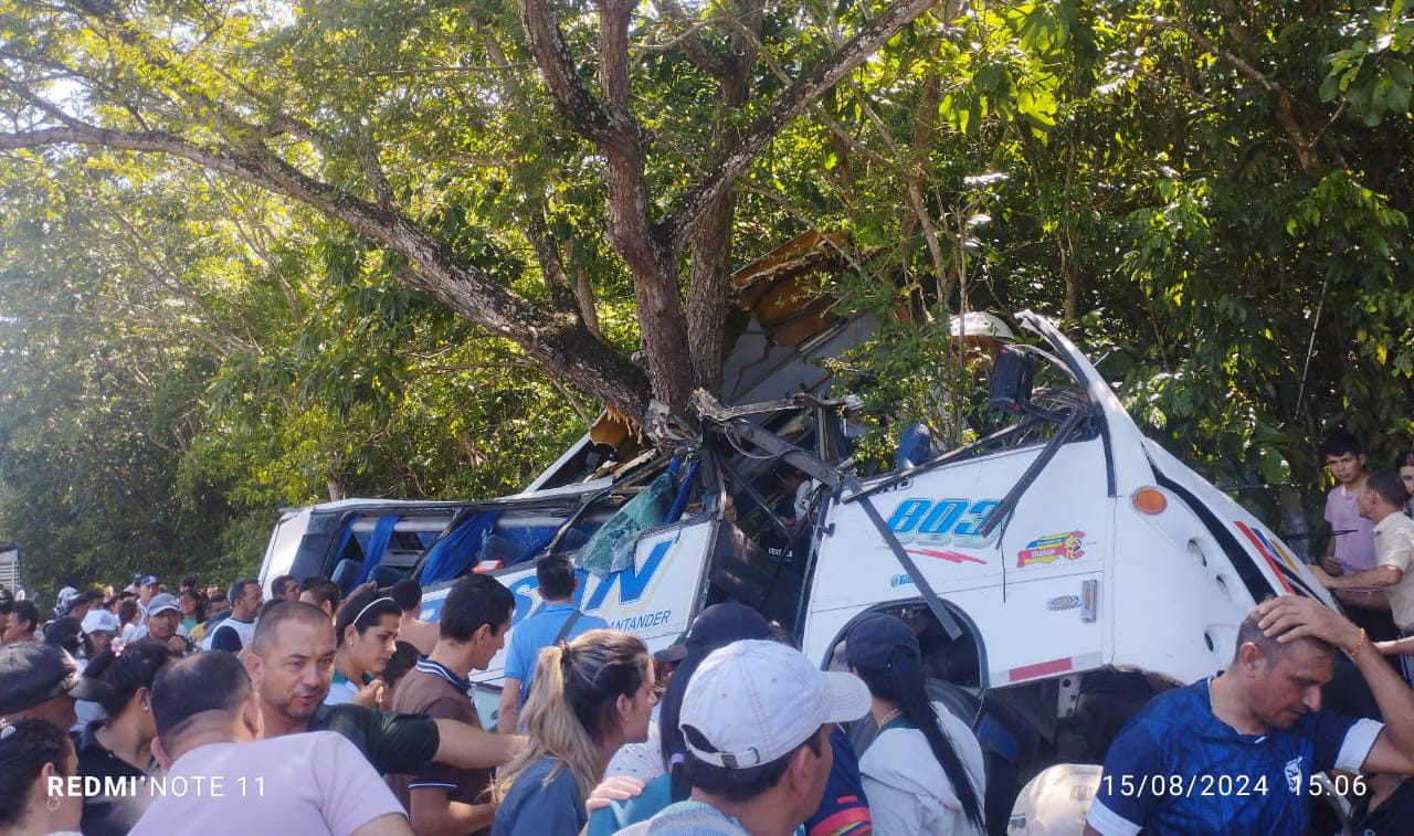 Accidente de transito en la vía Cúcuta-Puerto Santander