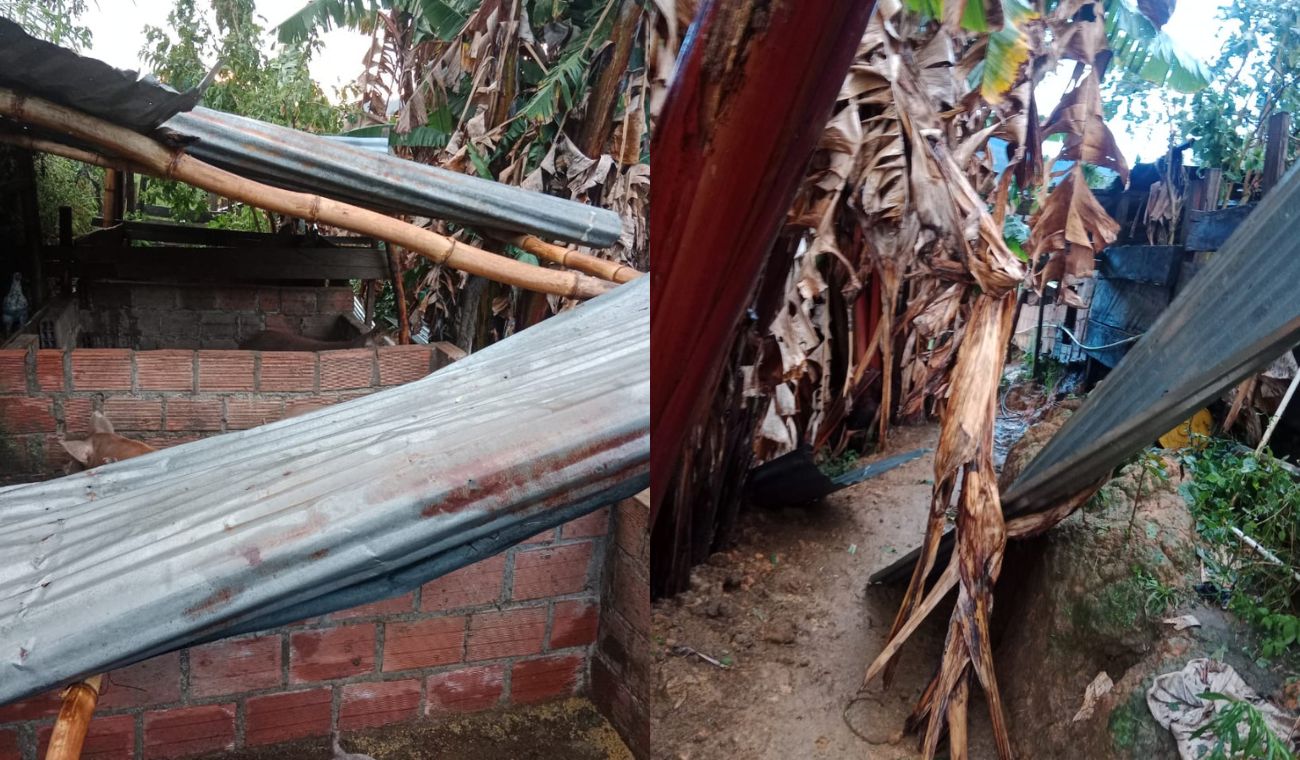 Afectaciones por lluvias en Matanza (Santander)