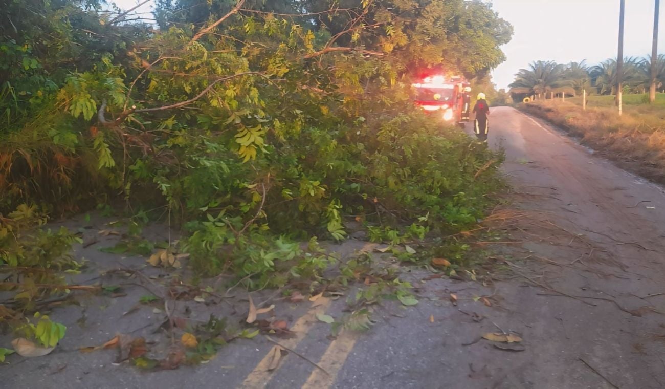 Afectaciones por tormentas electricas en Santander