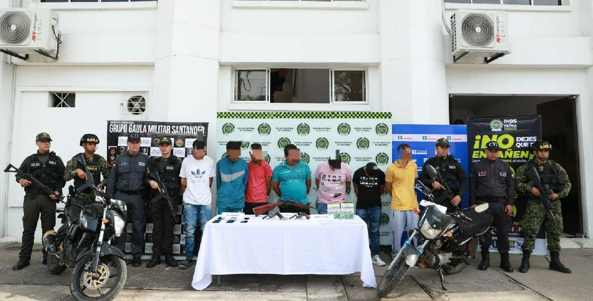 El operativo se desarrolló en las últimas horas en Barrancabermeja.