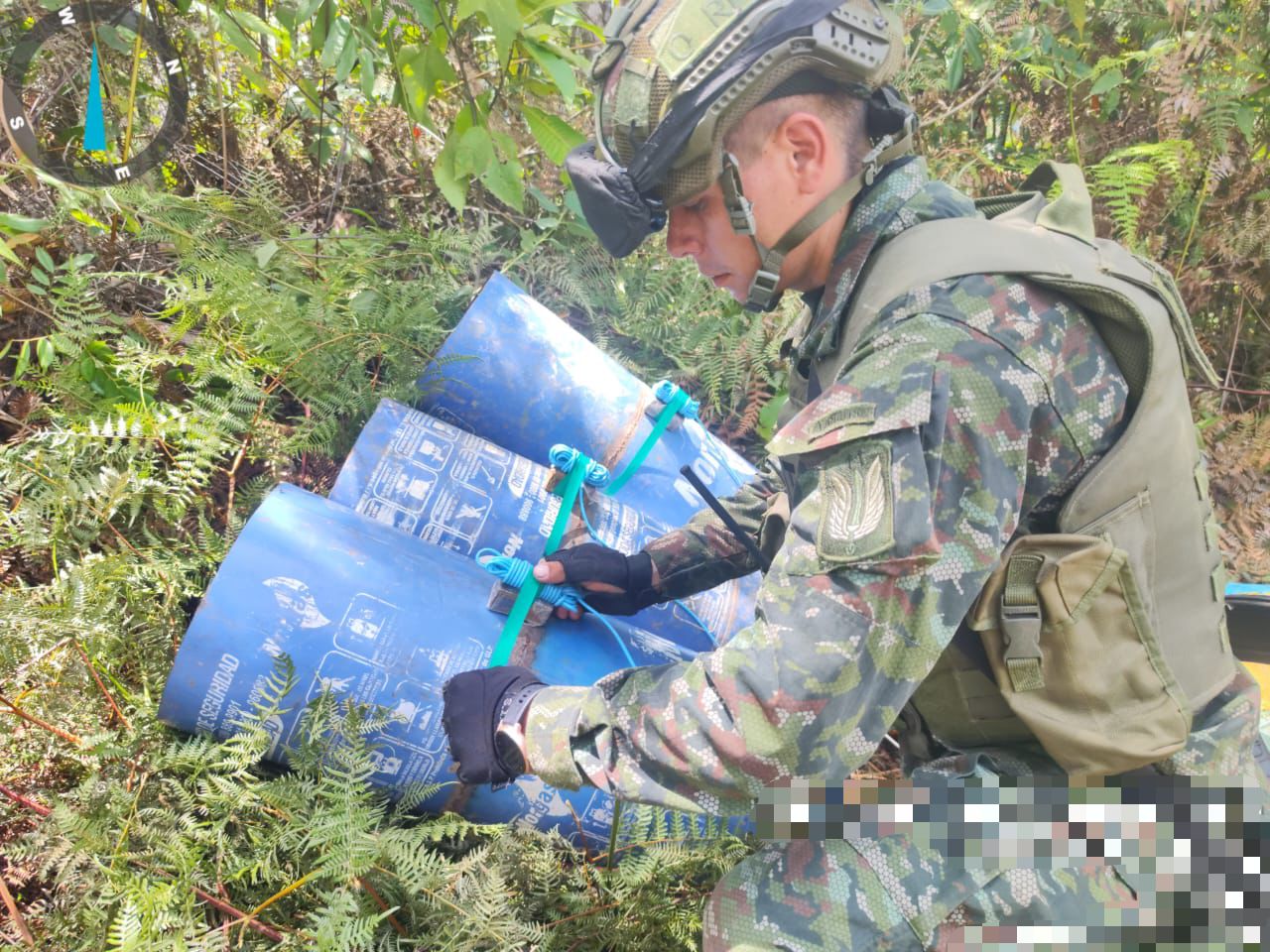 Plataformas de lanzamiento para artefactos explosivos en el Catatumbo