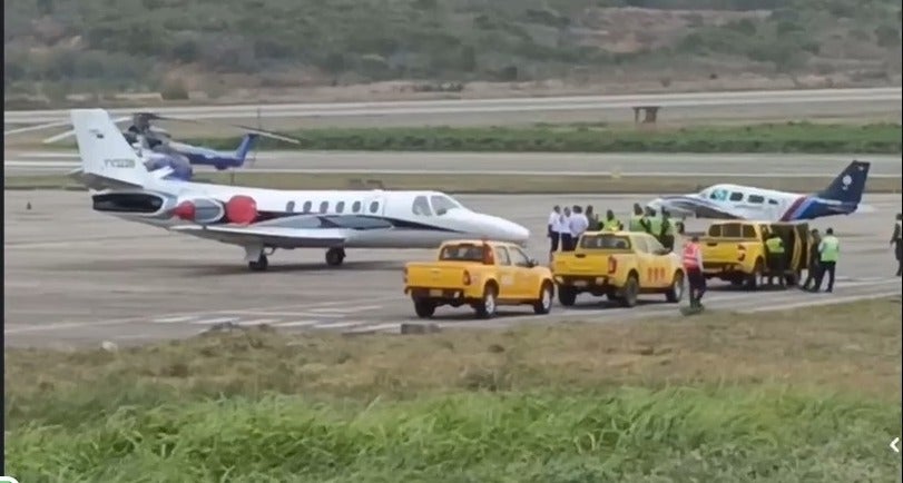 Avión venezolano en Colombia