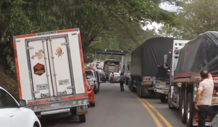 Afectaciones en la movilidad en Santander por el paro campesino