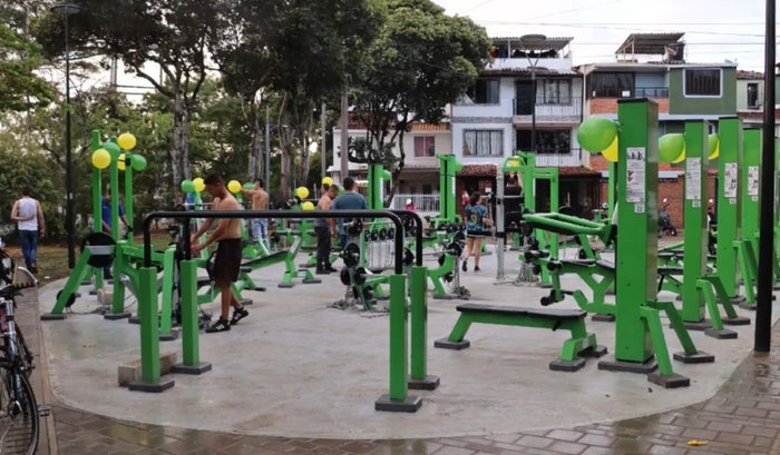Gimnasio público en el barrio Ciudad Bolívar de Bucaramanga