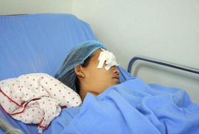 Mujer herida salvamente en el barrio Nariño de Bucaramanga.