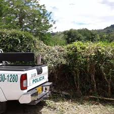 Patrulla de la Policia en zona rural de Cúcuta