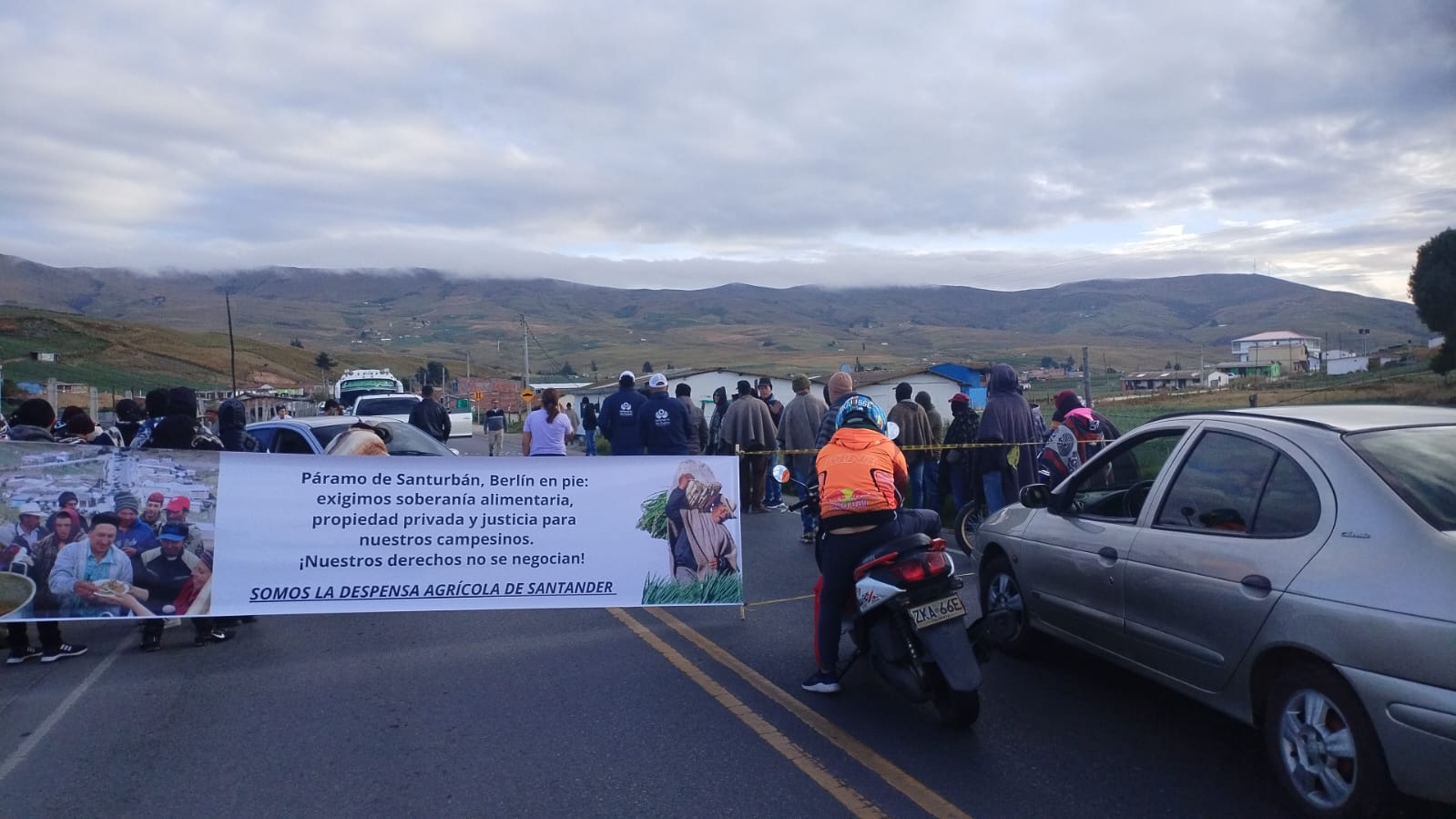 Protesta en la Laguna, Norte de Santander