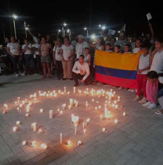 Velatón en el municipio de El Zulia, Norte de Santander