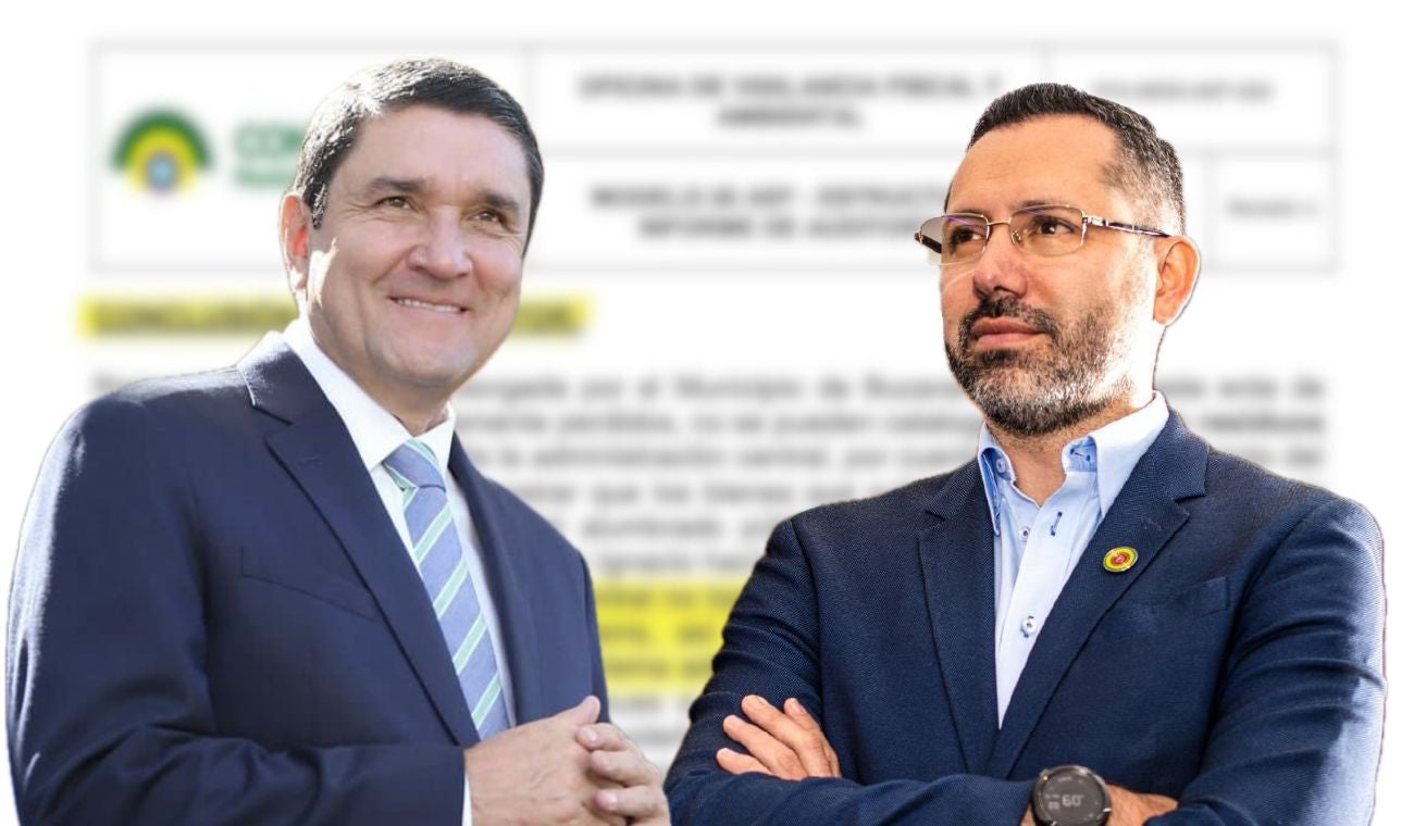 Alcalde y exalcalde de Bucaramanga