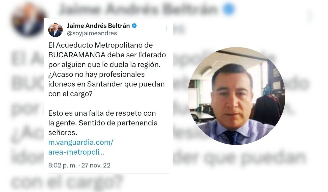 El Acueducto Metropolitano de Bucaramanga tiene nuevo gerente