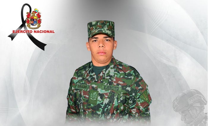 Jean Carlos Giraldo Montes militar asesinado en el Catatumbo