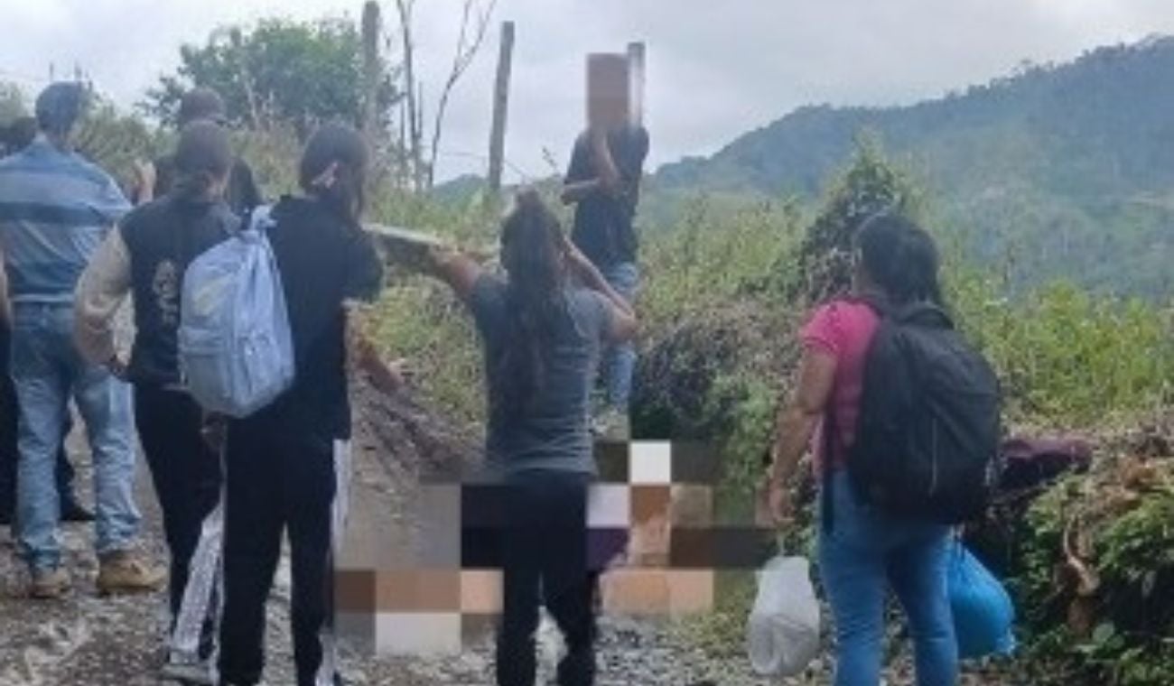 Los hechos ocurrieron en la vía entre la vereda San Martín y el sector La Caponera.