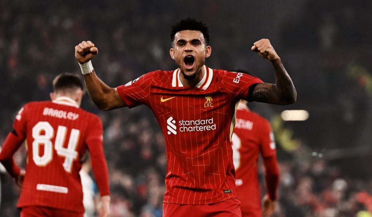 Luis Díaz marcó hat-trick en Champions League