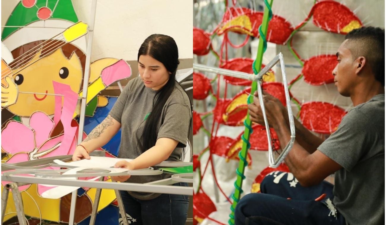 Se preparan las luminarias para los alumbrados navideños en Bucaramanga