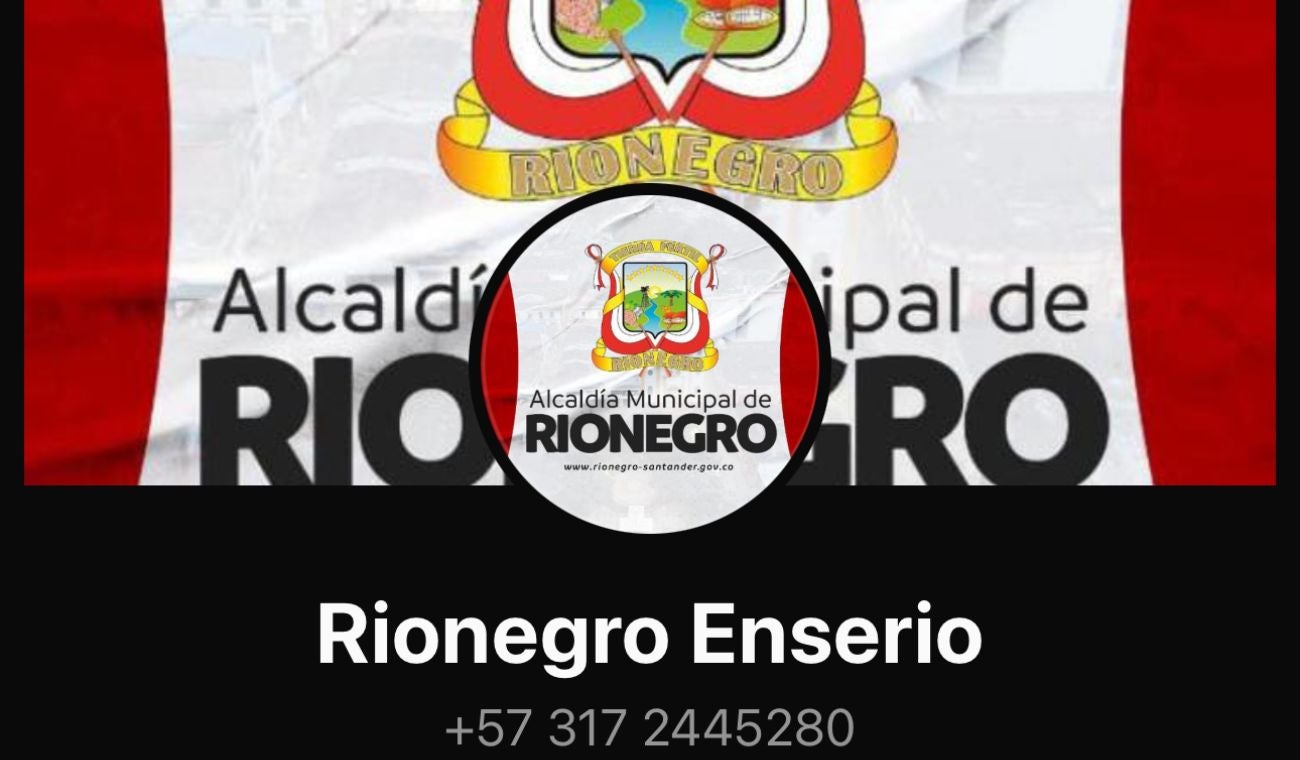 Suplantación a funcionarios de la Alcaldía de Rionegro (Santander)