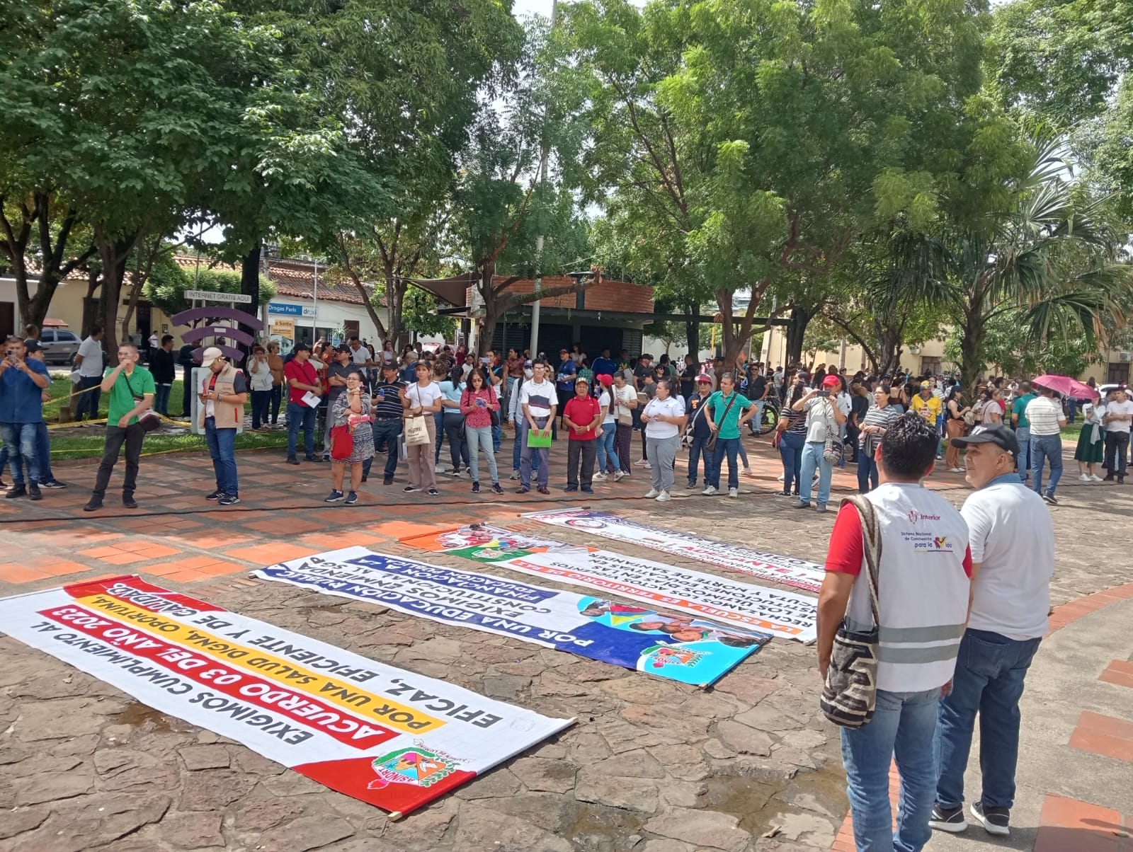 Marcha en Cúcuta en rechazo de amenazas a docentes