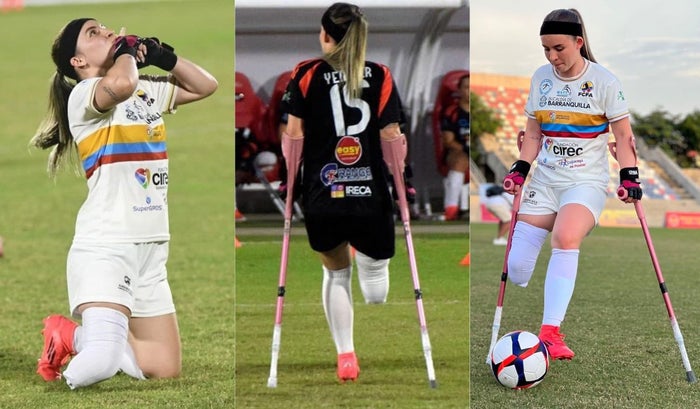 Yenifer Coronado, futbolista santandereana de la Selección Colombia de amputadas