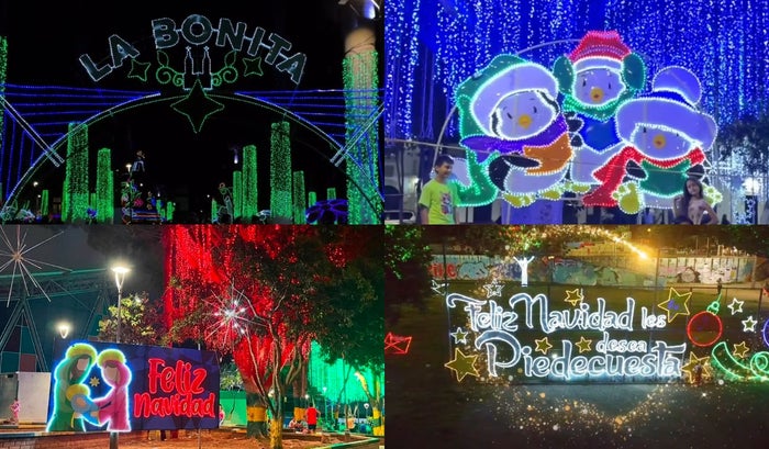 Alumbrados navideños en Bucaramanga, Girón, Floridablanca y Piedecuesta
