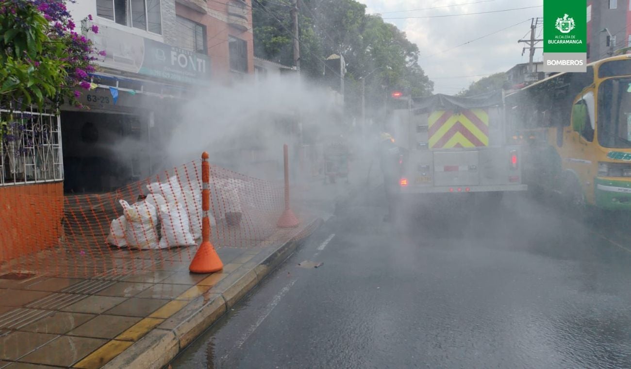 Fuga de gas en el barrio Mutis de Bucaramanga