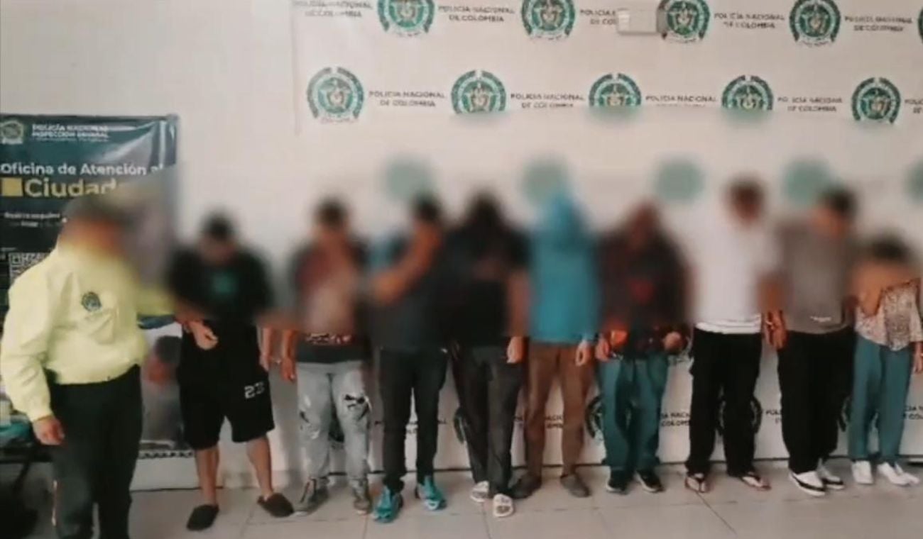 Doce personas fueron capturadas tras un operativo contra la banda ‘Indica’, que operaba en bares y lugares públicos