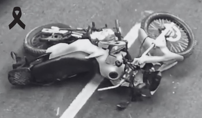 Motocicleta del Policía de Sabana de Torres