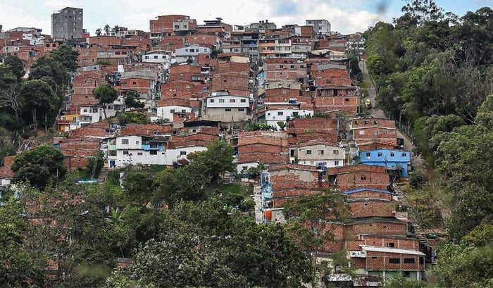Panorámica del barrio Asomiflor en Floridablanca (Santander)