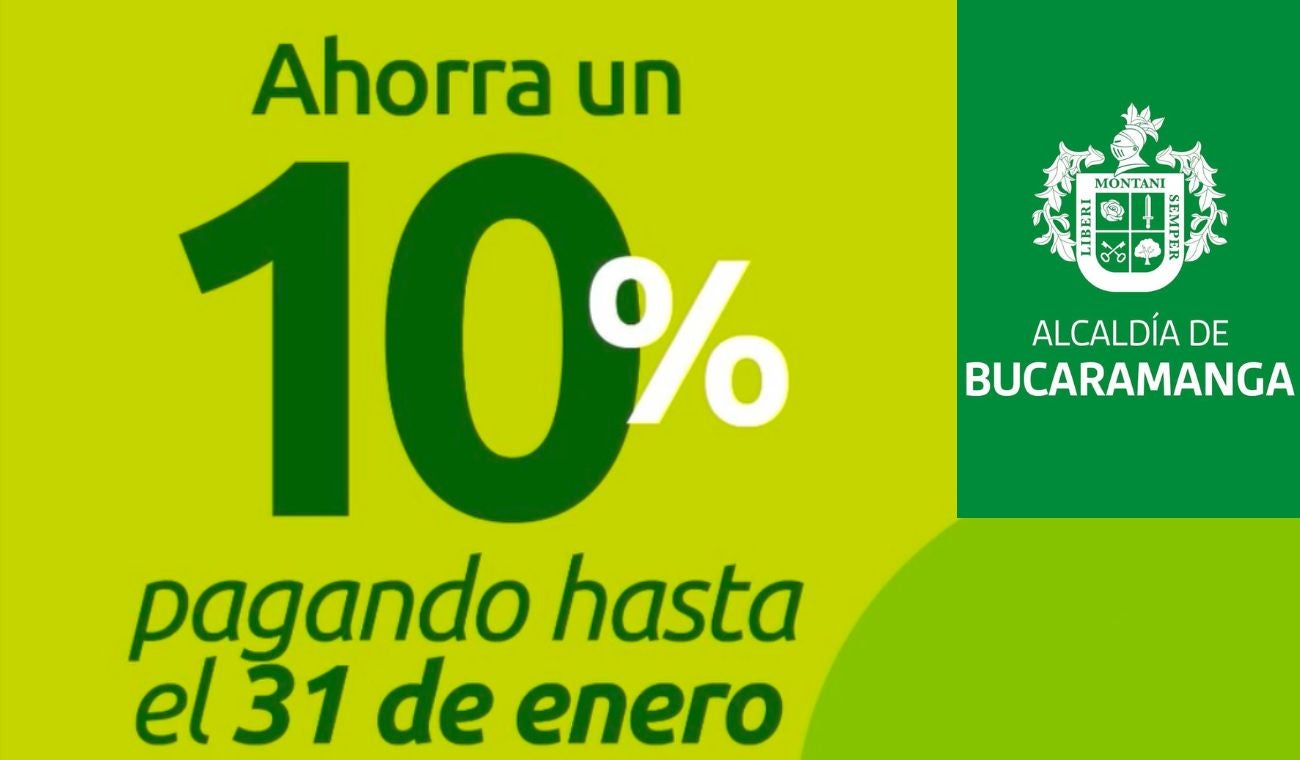 Descuento en el impuesto predial en Bucaramanga