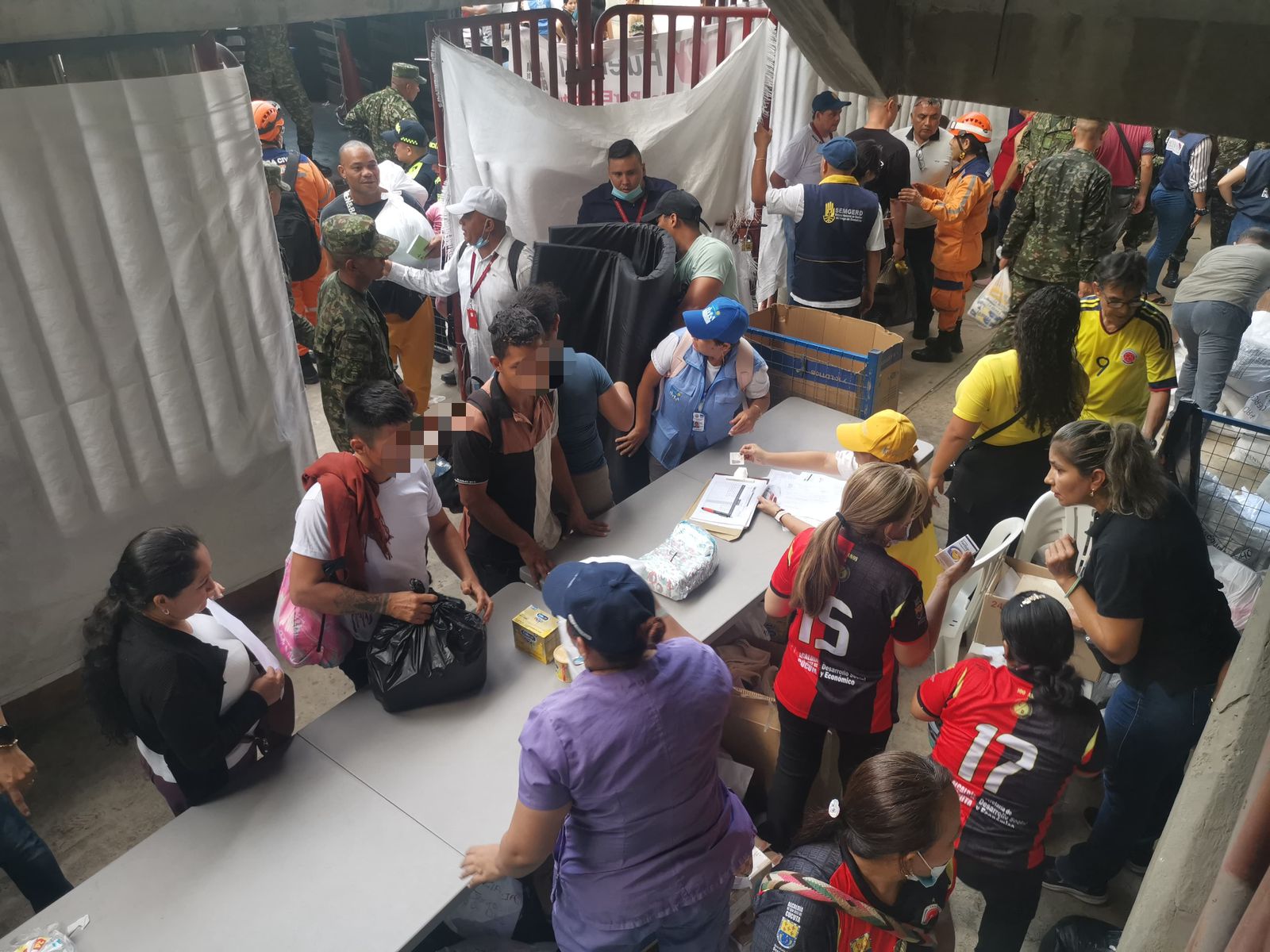 Familias desplazadas de la zona del Catatumbo