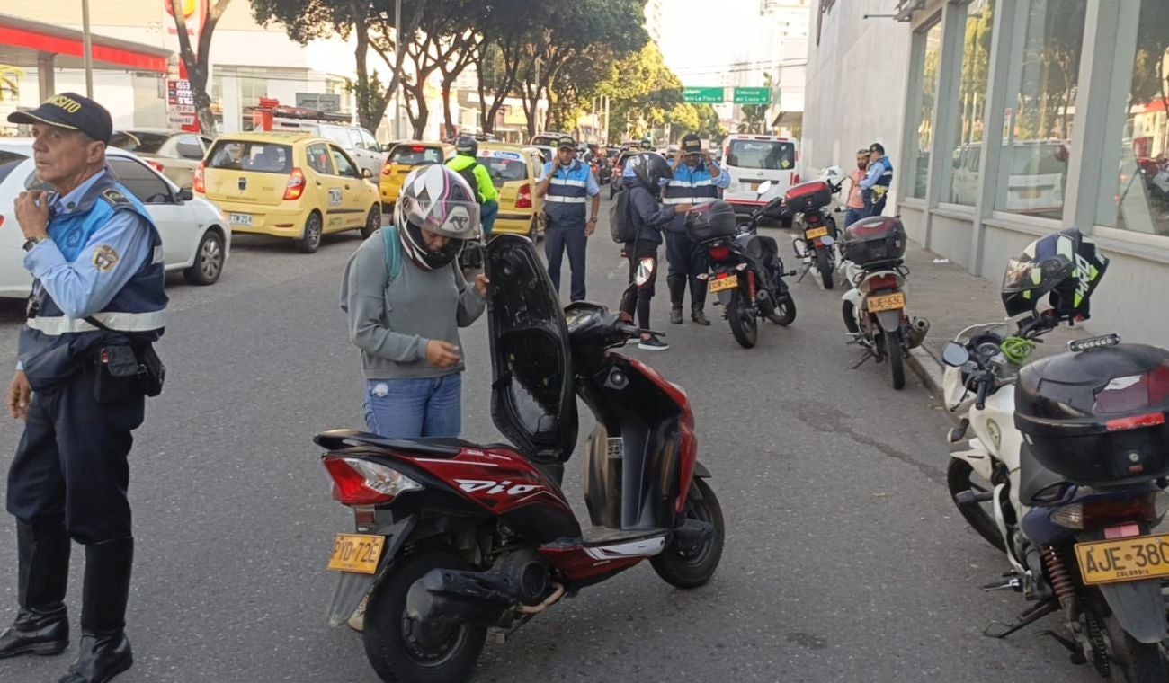 Motociclistas en Bucaramanga