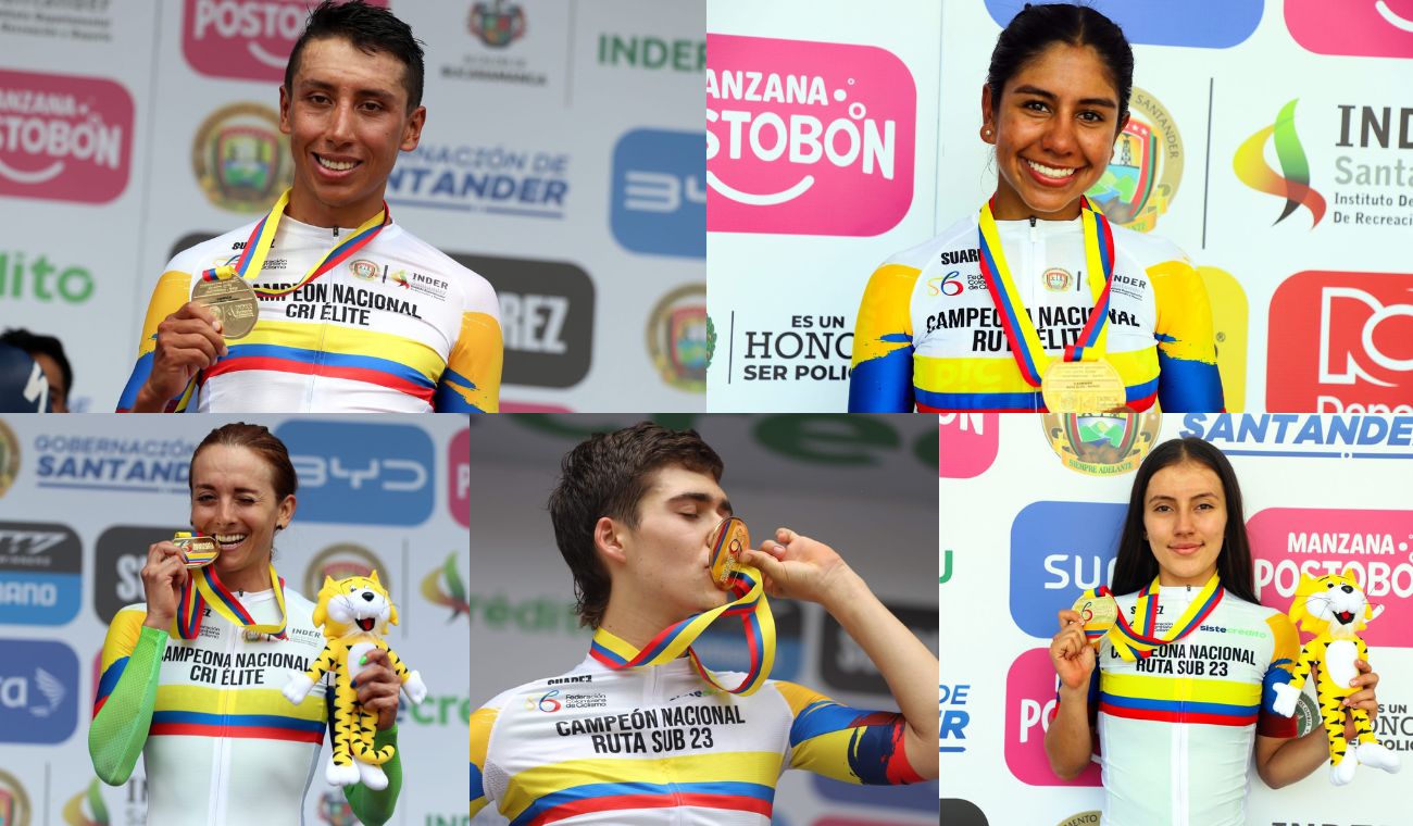 Campeones de los Nacionales de Ruta 2025 (Bucaramanga)