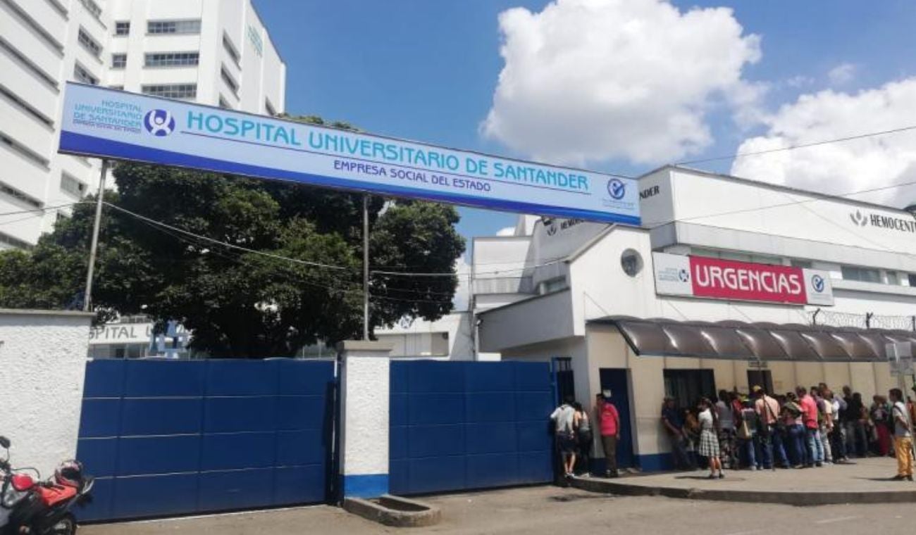 Advierten colapso de la sección de urgencias en el Hospital Universitario de Santander.
