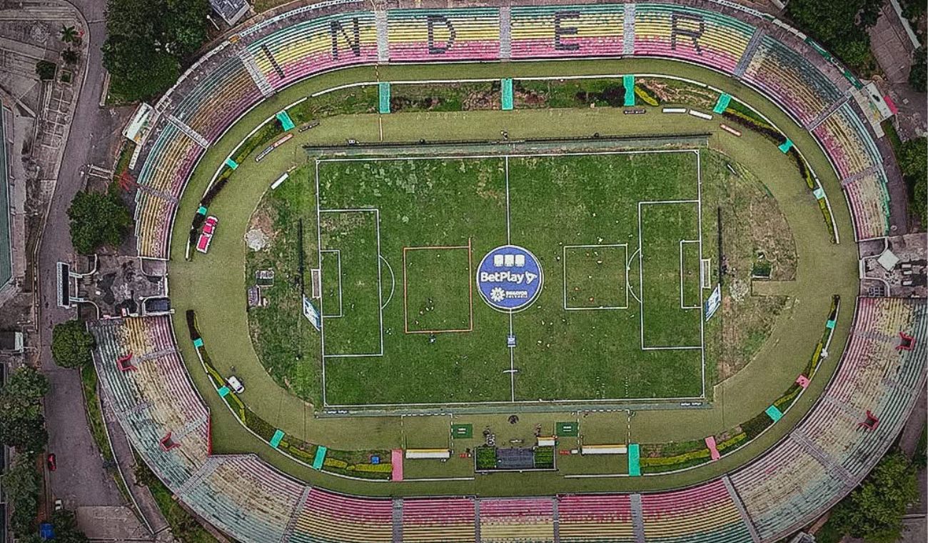 Panorámica del estadio Américo Montanini de Bucaramanga