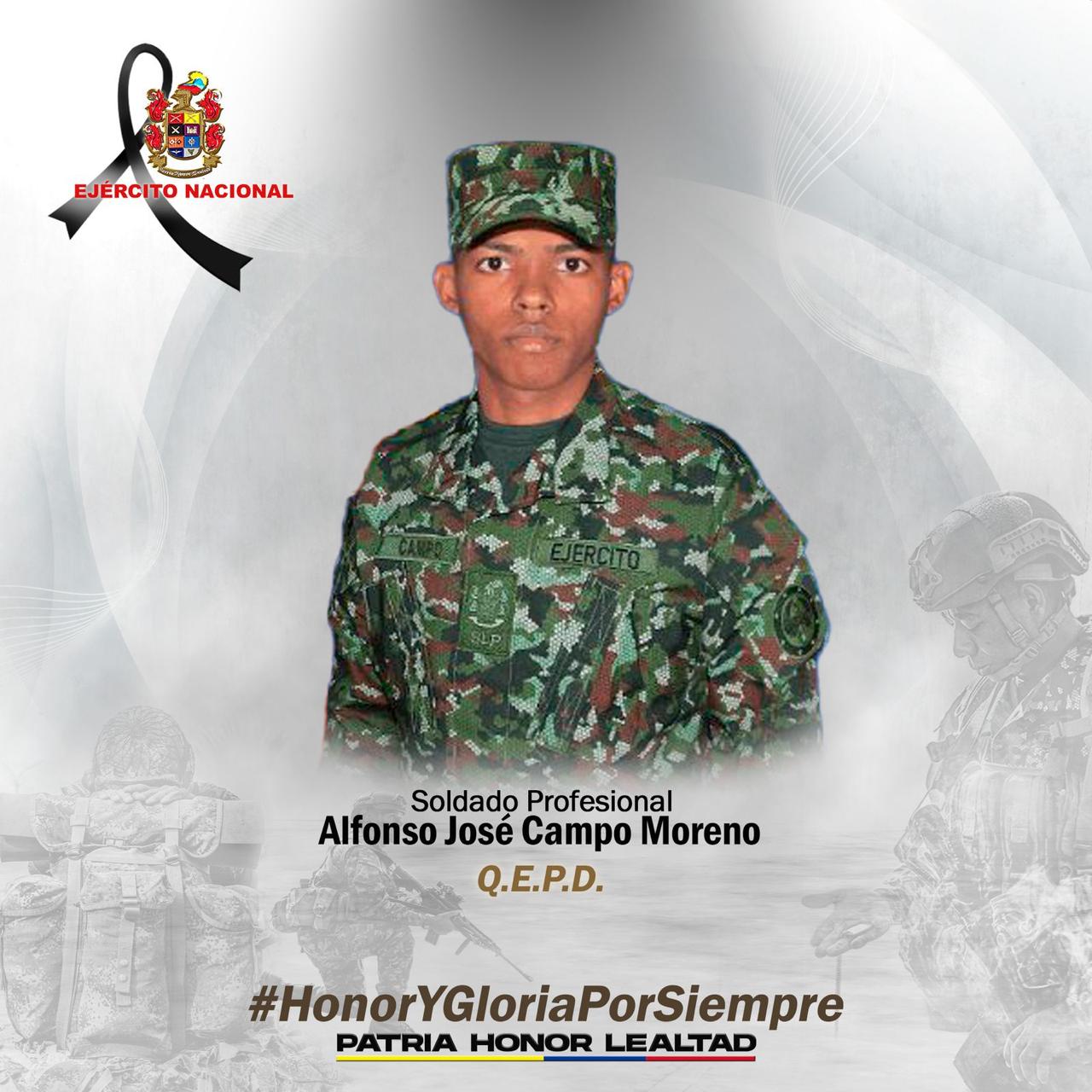 Soldado asesinado en Teorama