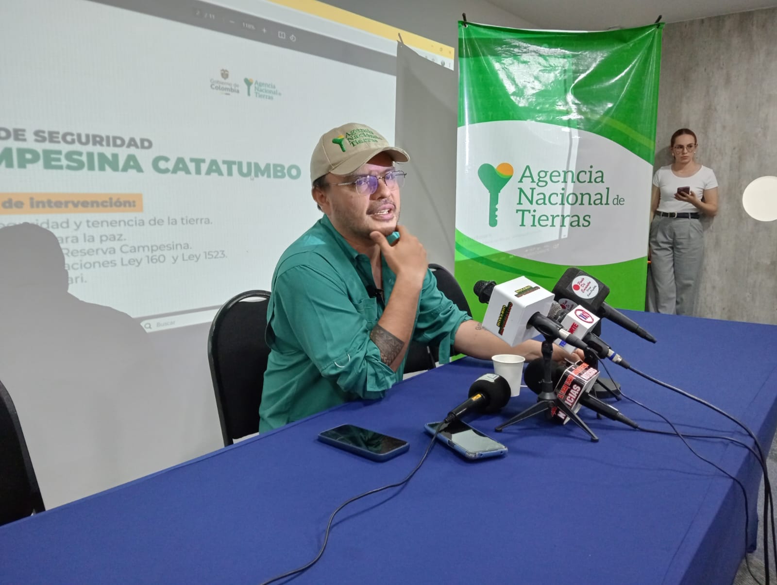 El director de la Agencia Nacional de Tierras Felipe Harman en su visita a la ciudad de Cúcuta