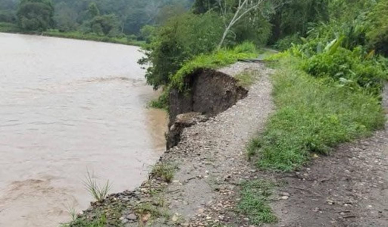 Afectaciones por la lluvia en Lebrija (Santander)