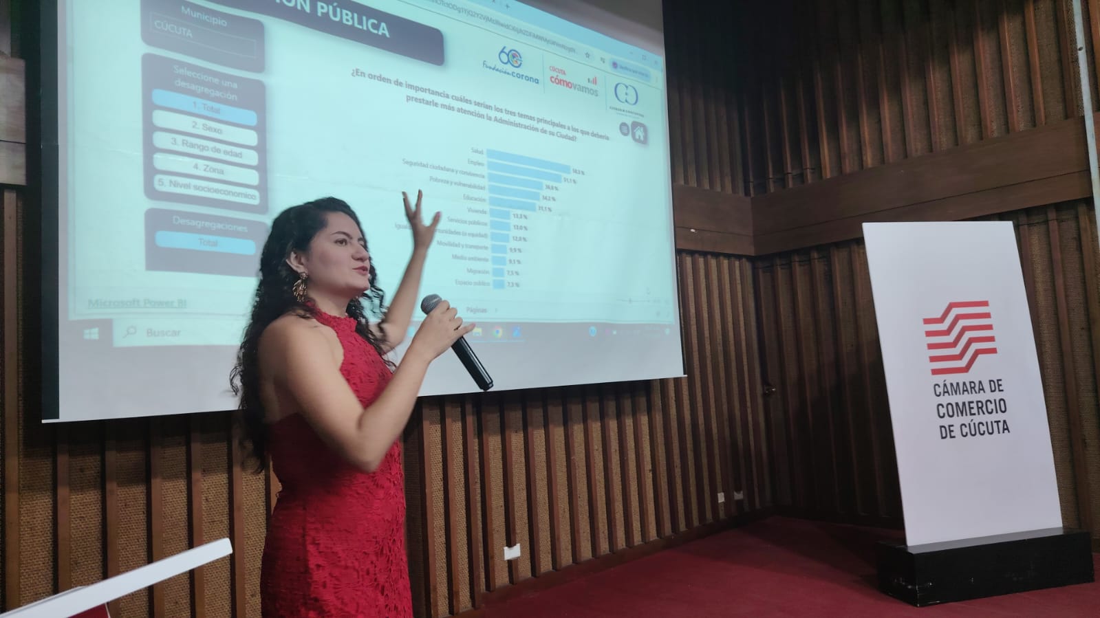 Sharyn Hernández la directora del programa Cúcuta Cómo Vamos