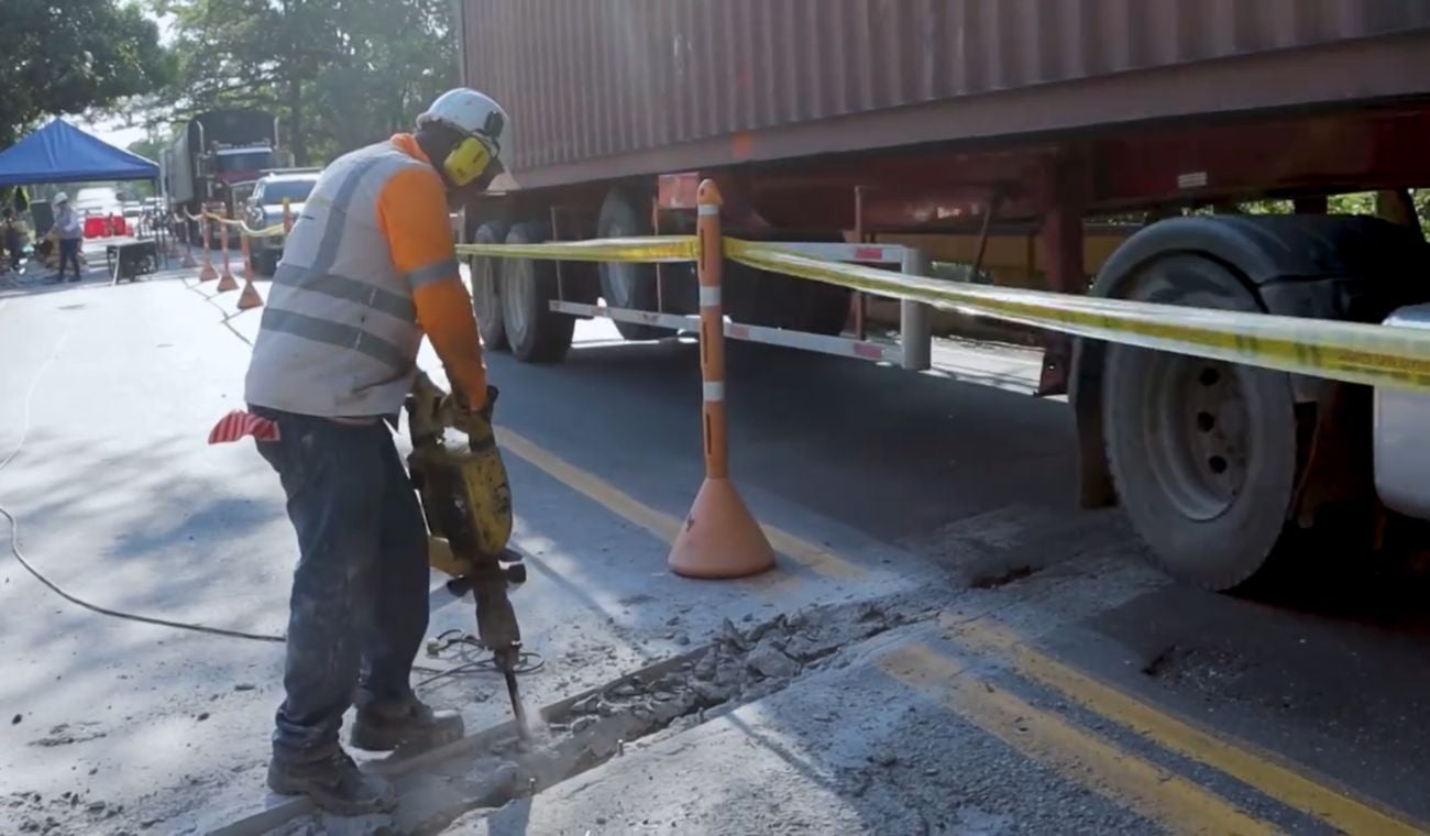 Obras del puente Vizcaína
