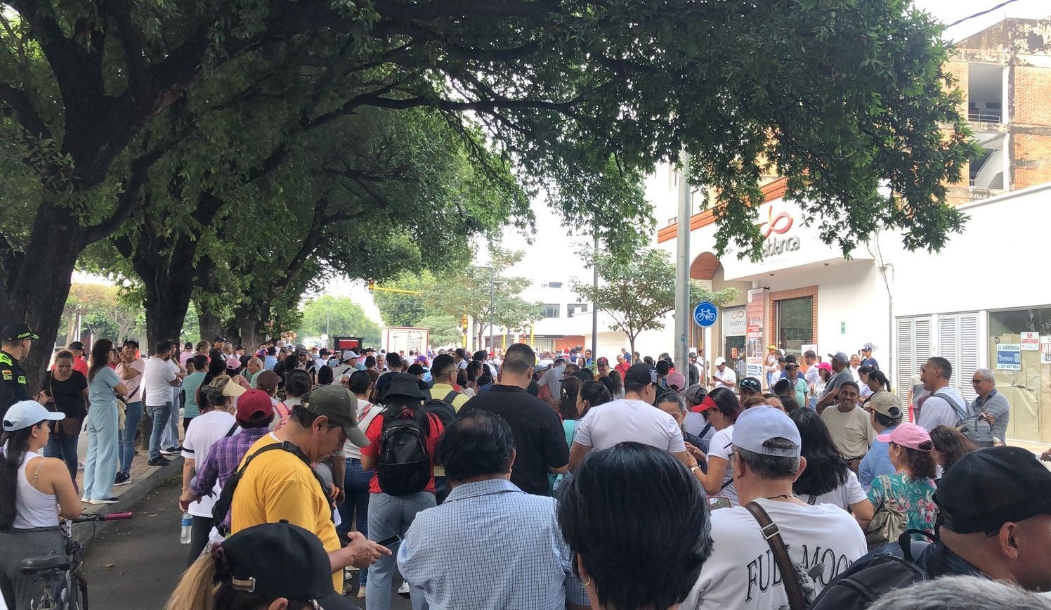 Protesta de Docente en Cúcuta
