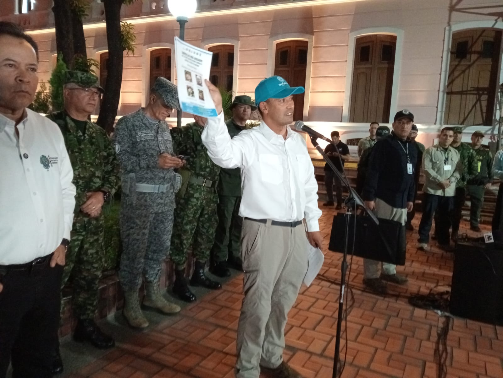 Ministro de Defensa Pedro Sánchez en Cúcuta