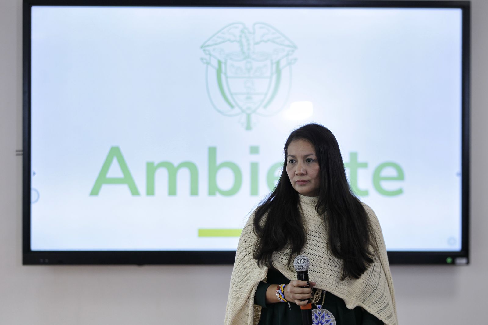 Ministra de Ambiente Lena Estrada